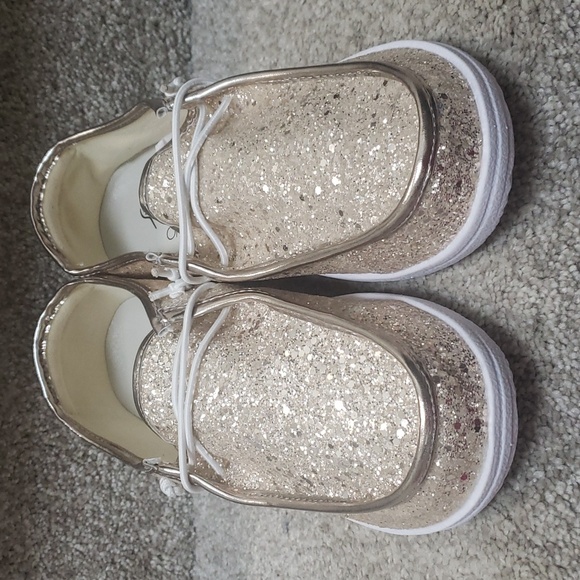 Corkys Beige Glitter Shoes New Size 6 7,8 And 10 - Picture 2 of 5